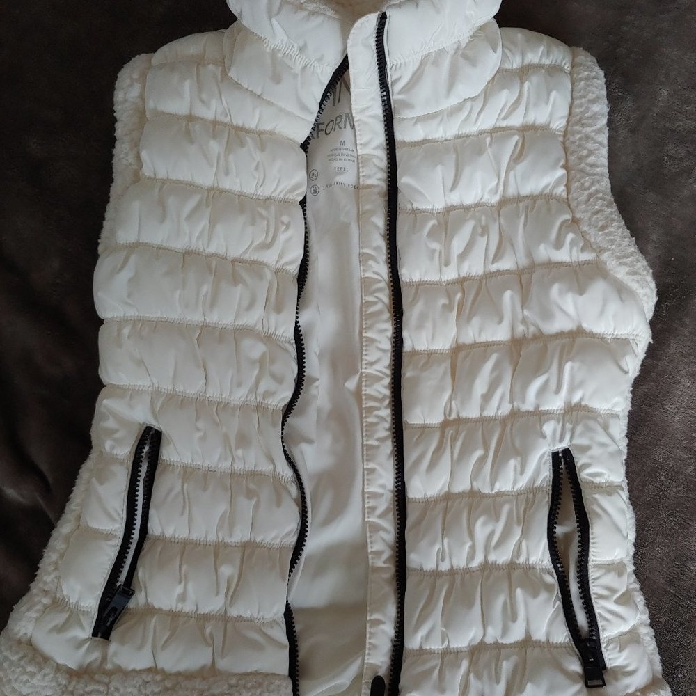 Calvin Klein White Puffer Vest